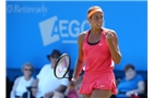 EASTBOURNE, ENGLAND - JUNE 21:  Madison Keys of USA celebrates after beating Angelique Kerber of Germany during their Women's Finals match on day eight of the Aegon International at Devonshire Park on June 21, 2014 in Eastbourne, England. (Photo by Jan Kruger/Getty Images)